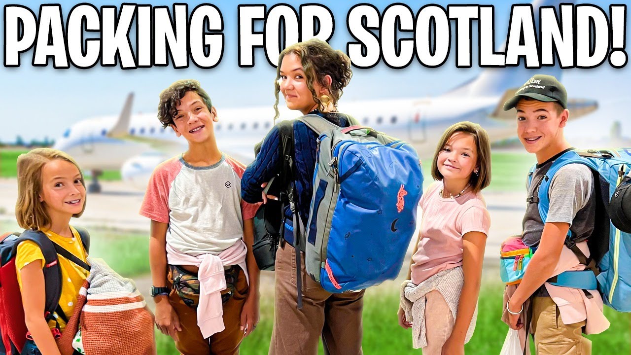 Packing LARGE FAMILY For International ROaD TRIP!! UK Here We Come!