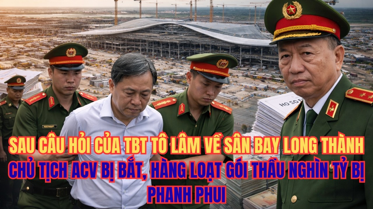 Sau câu hỏi TBT Tô Lâm về sân bay Long Thành: Chủ tịch ACV bị bắt, hàng loạt gói thầu bị phanh phui