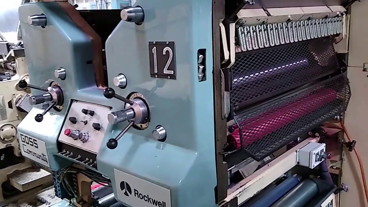 Goss Community 578 cut-off Press as currently installed in Ripon, WI February 5, 2021