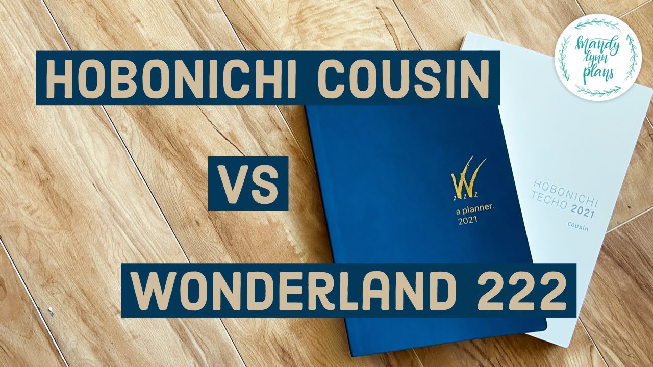 Hobonichi Cousin vs Wonderland 222 || A5 Planner Comparison ||  Mandy Lynn Plans