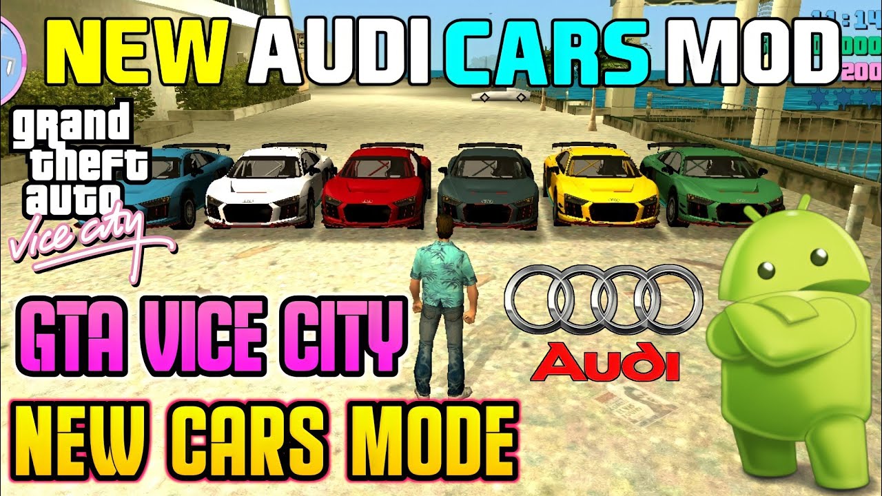🔥GTA Vice City New Cars Mod For Android |New Audi Cars Mod