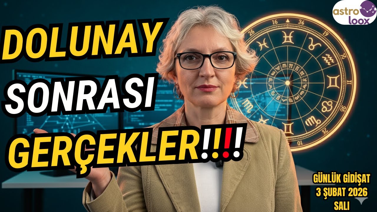 DOLUNAY SONRASI GERÇEKLER !! 3 Şubat 2026 Salı Günlük Astroloji Yorumu! #astroloji  #dolunay