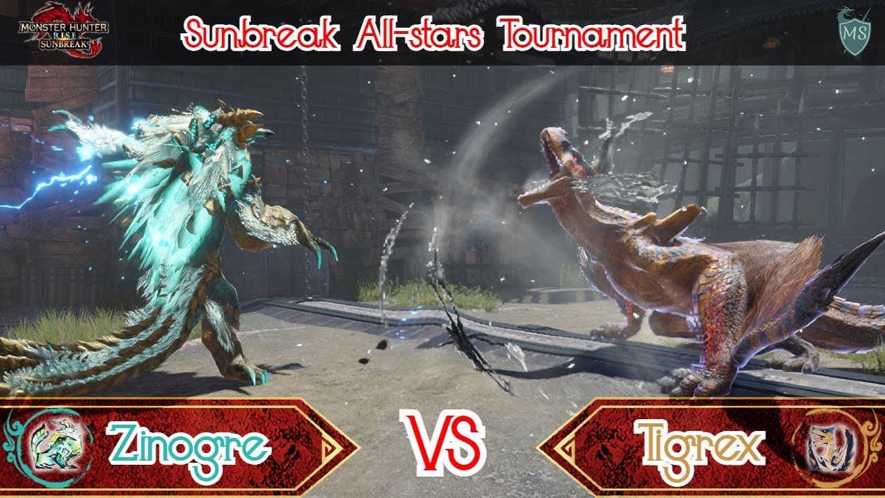 Zinogre VS Tigrex Sunbreak All-Stars Tournament Turf War Deathmatch
