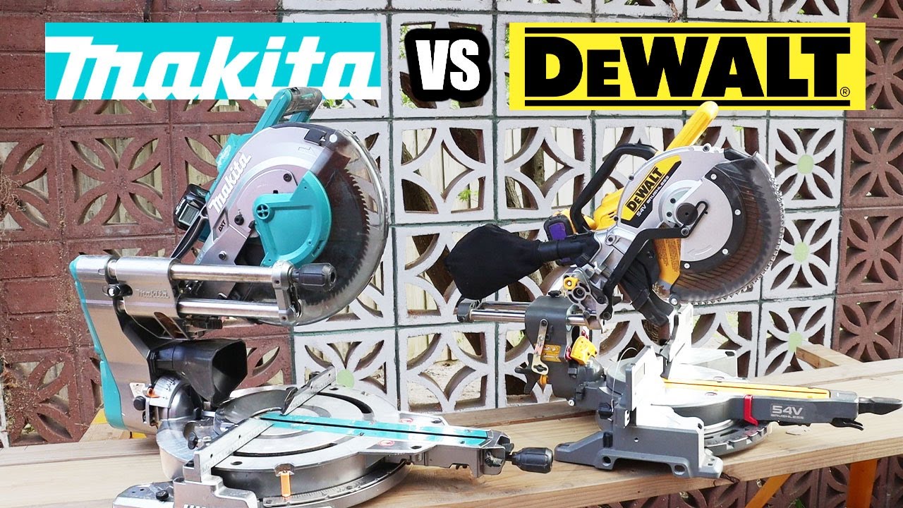 Makita 40v and Dewalt 54v 305mm Mitre saw Comparison