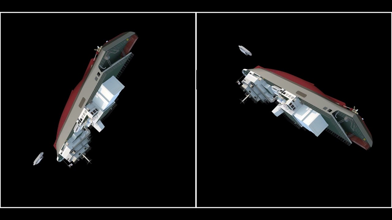 Survey Vessel Large Holographic Video