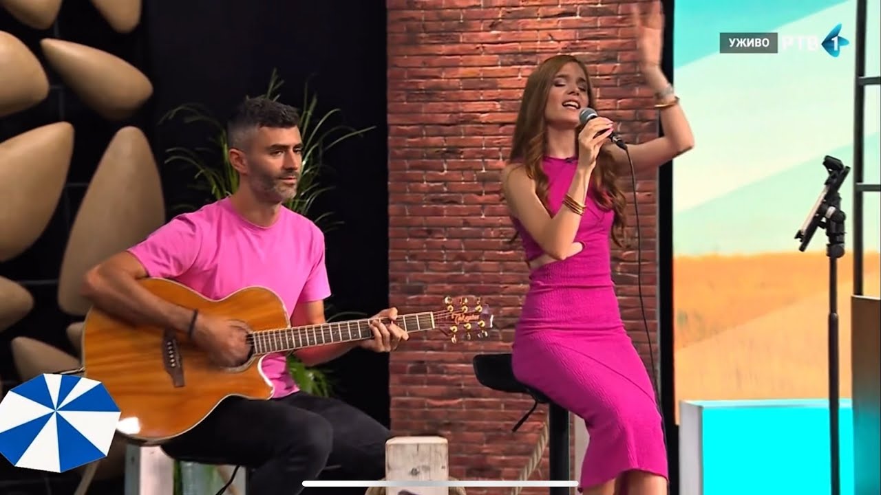 Jadranka i Miloš - Flowers (uživo RTV) - emisija “Letnje Šeme” (Miley Cyrus cover)