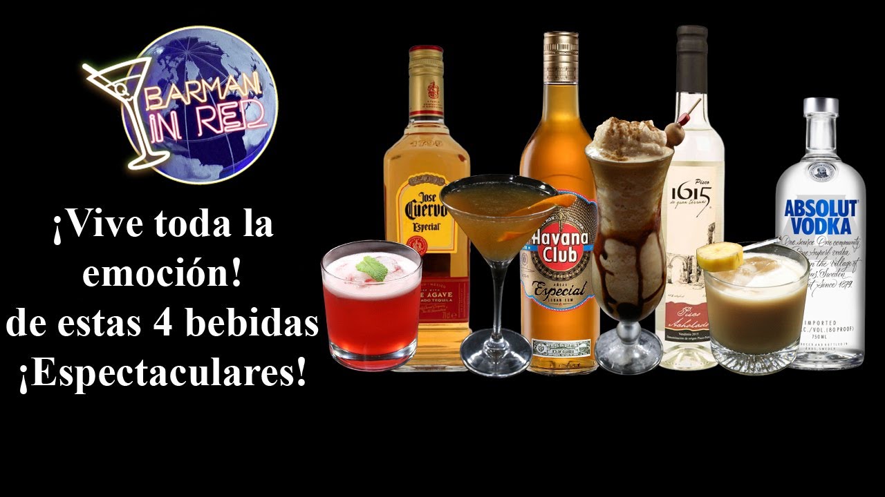 !Vive toda la emoción¡ de estas 4 bebidas ¡Espectaculares!