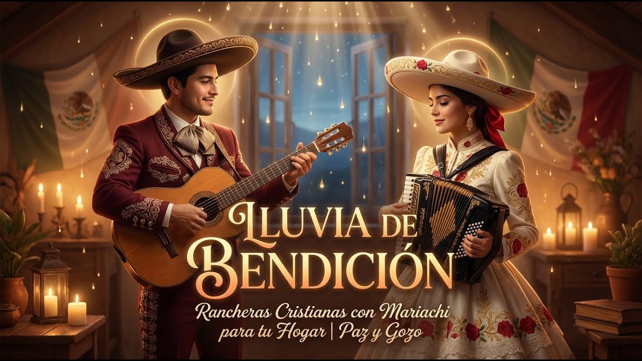 ¡Lluvia de Bendición! Rancheras Cristianas con Mariachi para tu Hogar 🏠 | Paz y Gozo