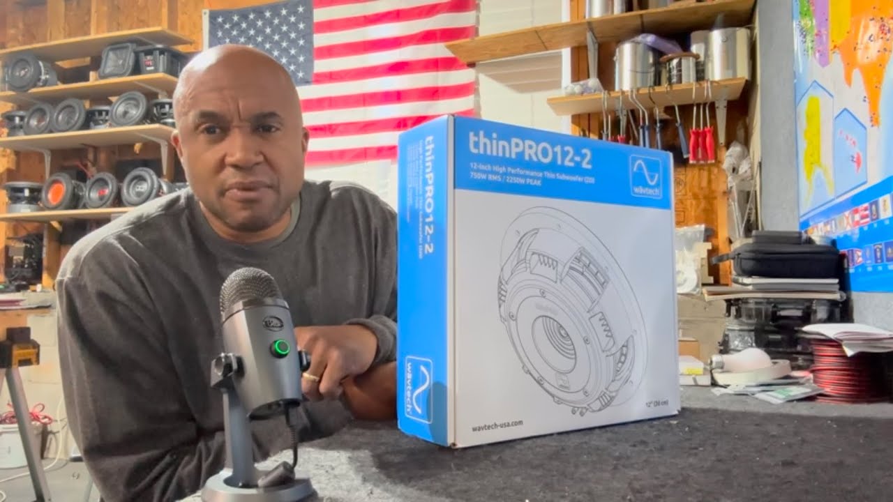 Unboxing WavTech Audio ThinPro12-2 12” Shallow!!! 20mm XMAX One Way…Fs 25hz…750RMS 2250Peak!!!