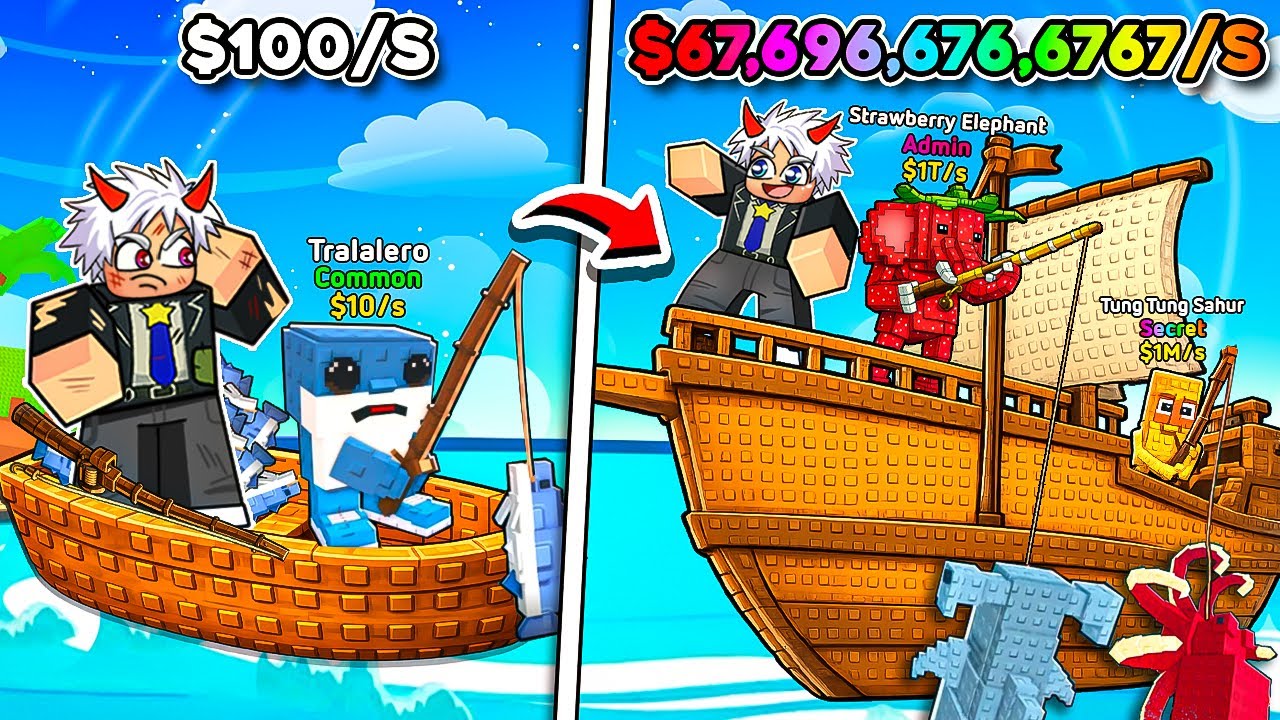 BI HUỲNH MỞ KHÓA BRAINROT HIẾM NHẤT ĐỂ CÂU CÁ TRONG ROBLOX