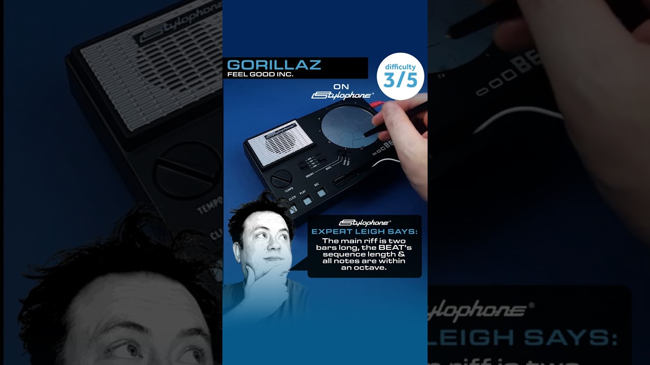 Play  &lsquo;Gorillaz - Feel Good Inc&rsquo; on your Stylophone BEAT 🔊