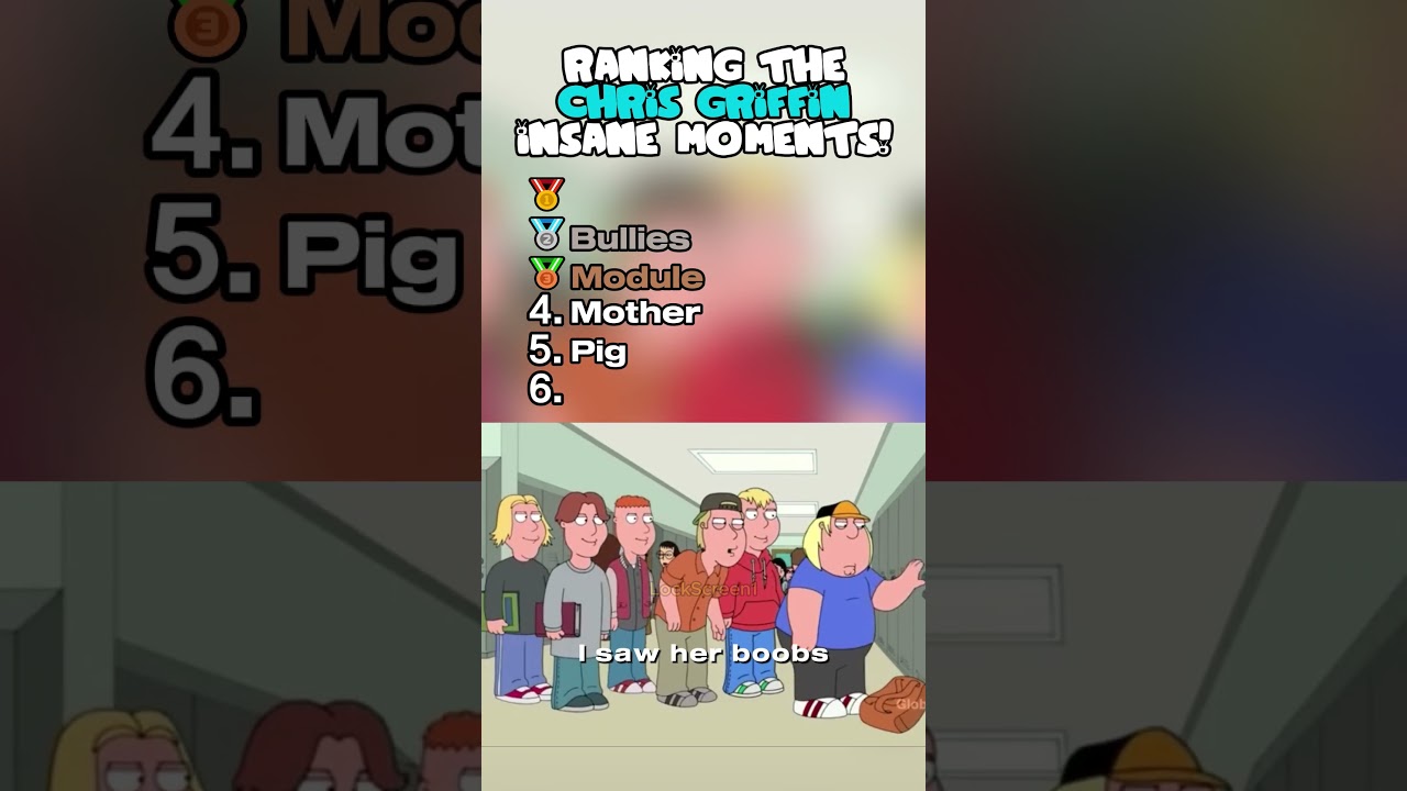 Ranking Top 5 Chris Griffin Moments! #familyguy