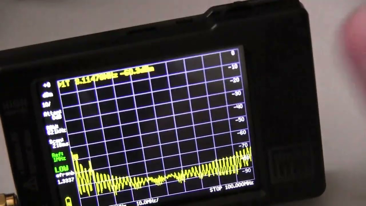 tiny SA How to find Crystal Oscillator Frequency