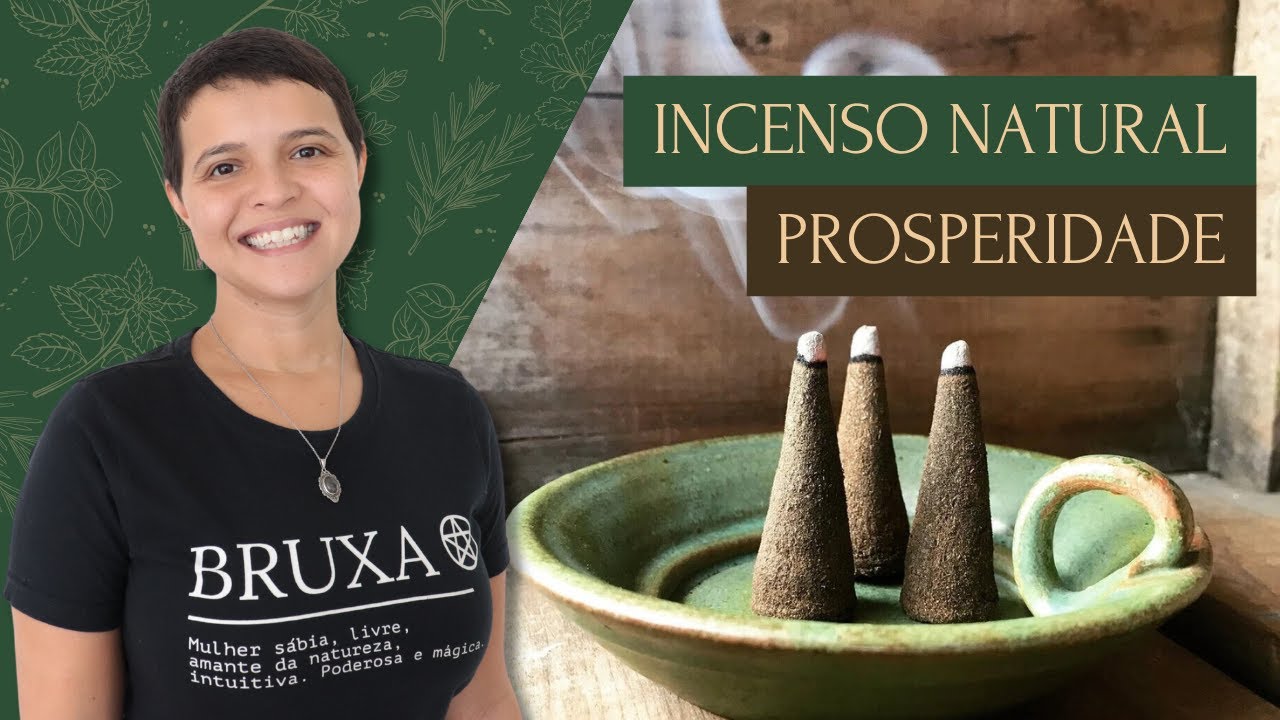 Como fazer um Incenso Natural de Prosperidade (Cone e Cascata) - Bruxaria Natural, Incensaria e DIY