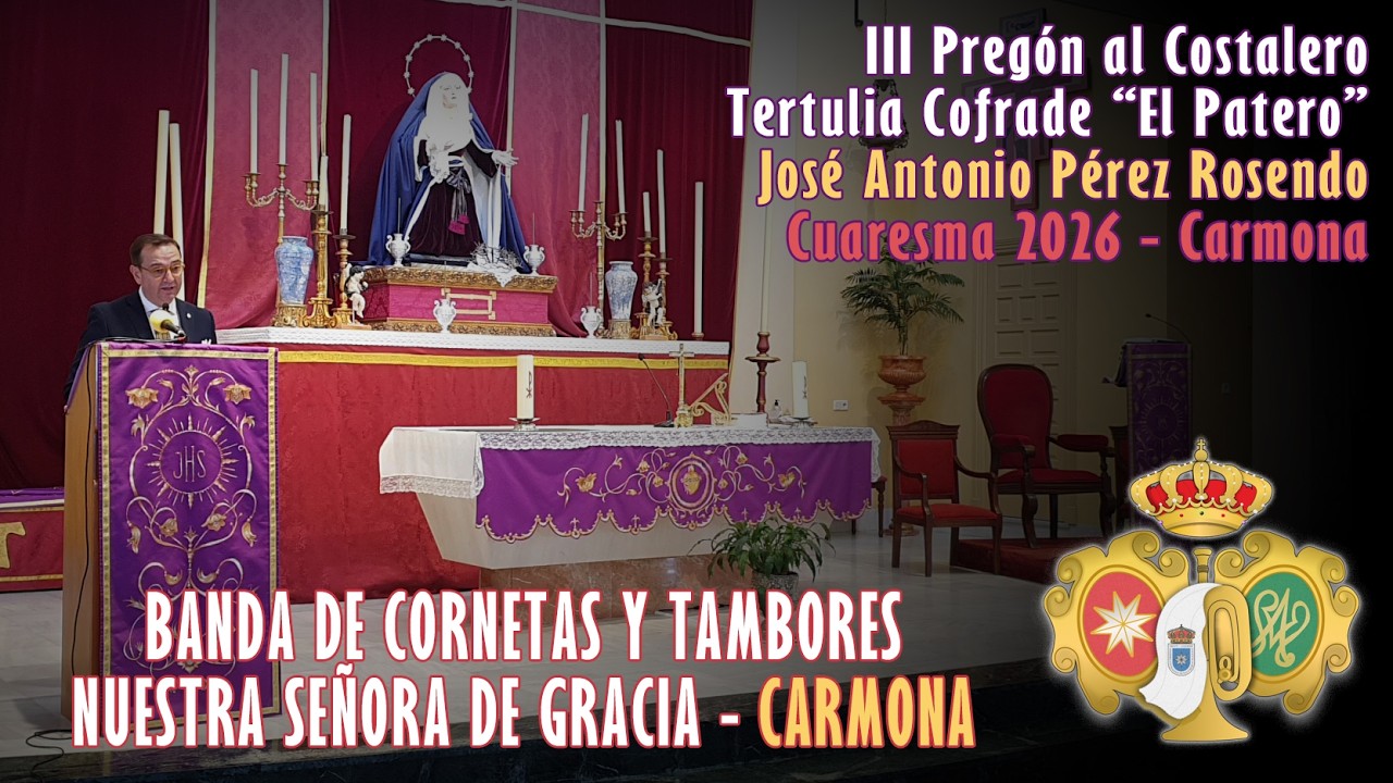 La BCT Ntra. Sra. de Gracia en el III Pregón del Costalero de la Tert. Cofrade 