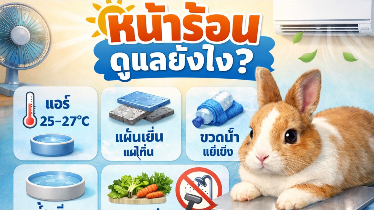 หน้าร้อนอันตรายแค่ไหนสำหรับกระต่าย? วิธีดูแลไม่ให้ฮีทสโตรกโดยที่หลายคนไม่รู้ตัว