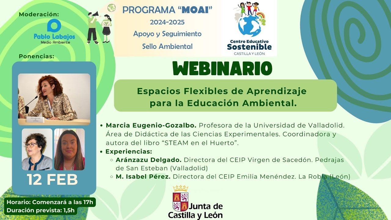 Espacios Flexibles de Aprendizaje y Educación Ambiental. Marcia, Aránzazu, M. Isabel Pérez y Pablo