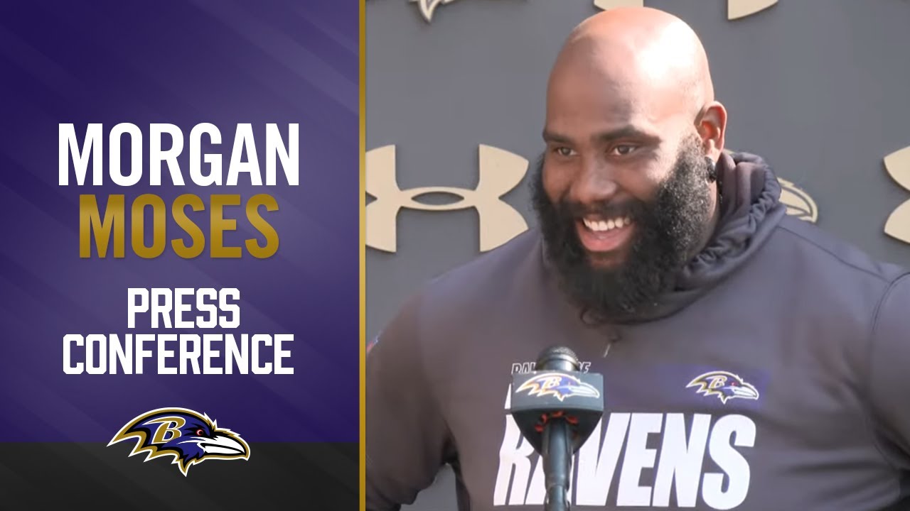 Morgan Moses Talks About Blocking for Lamar Jackson | Baltimore Ravens