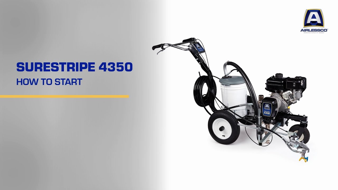 How to start your Surestripe 4350 line marker: tutorial video