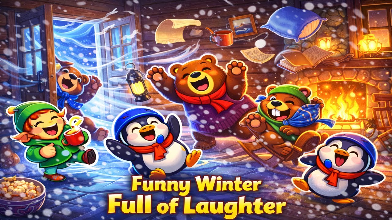 Funny Winter Full of Laughter ❄️🐻 | Bear Family Comedy | 3D Cartoon Animation