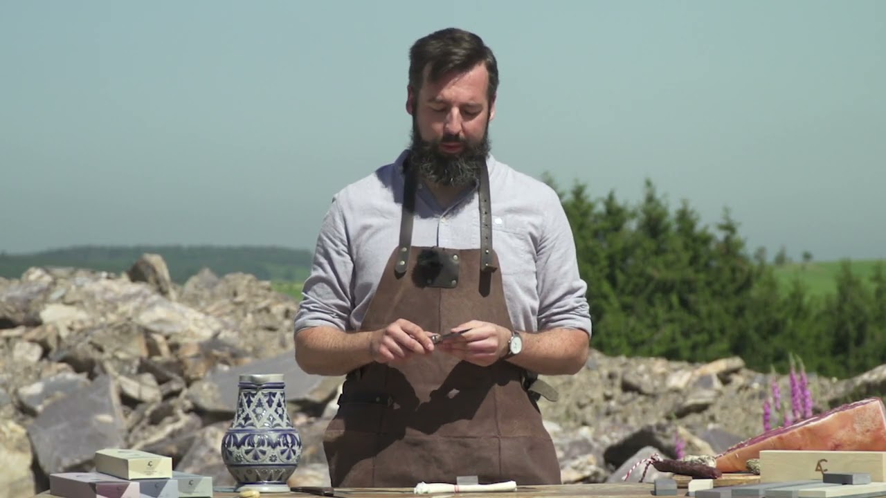 How to Sharpen a Pocket Knife with a Natural Coticule Stone