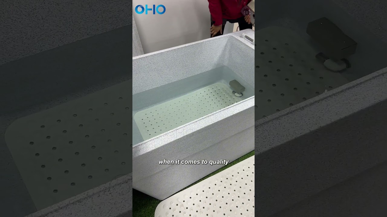 New Design Integrated Ice Bath Tub Chiller Plastic Skirt All In One Cold Plunge Tub