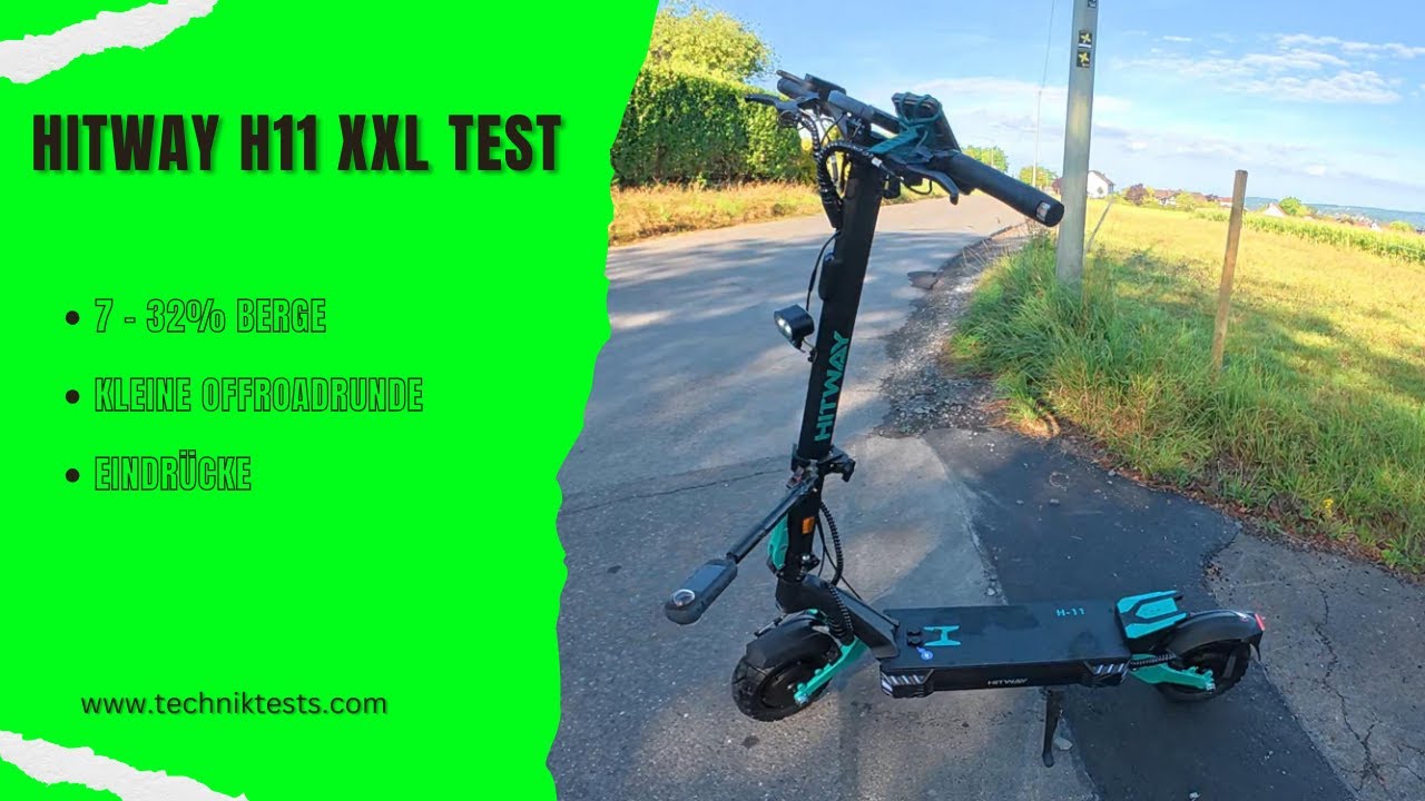 Hitway H11 - XXL REVIEW / TEST mit Steigfähigkeit / GPS Messeung & kleinem FAZIT