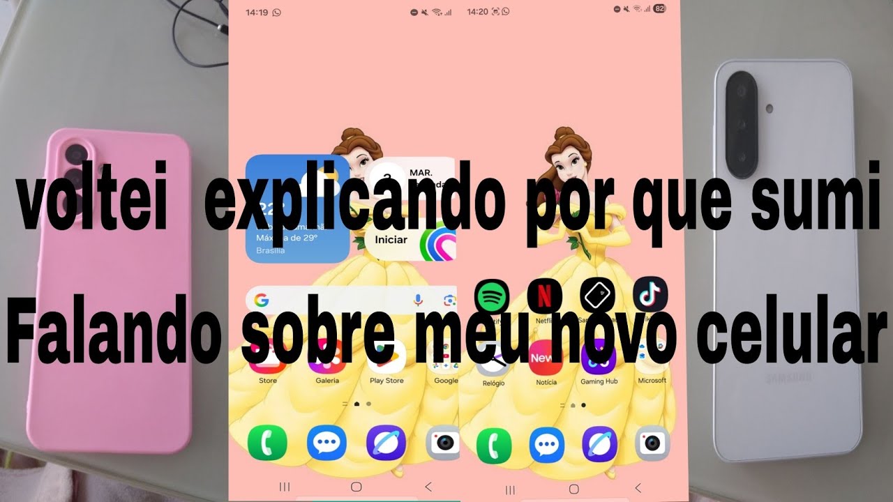 Voltei explicando por que sumi Falando sobre meu novo celular