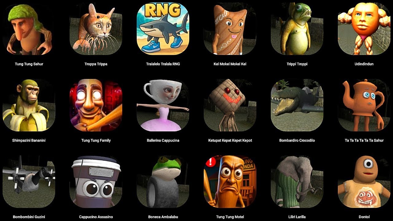 ผีตุงตุง Tung Tung Tung Sahur New Full Gameplay, Cappuccino Assassino Sahur Updater Mode 1 2 3 4