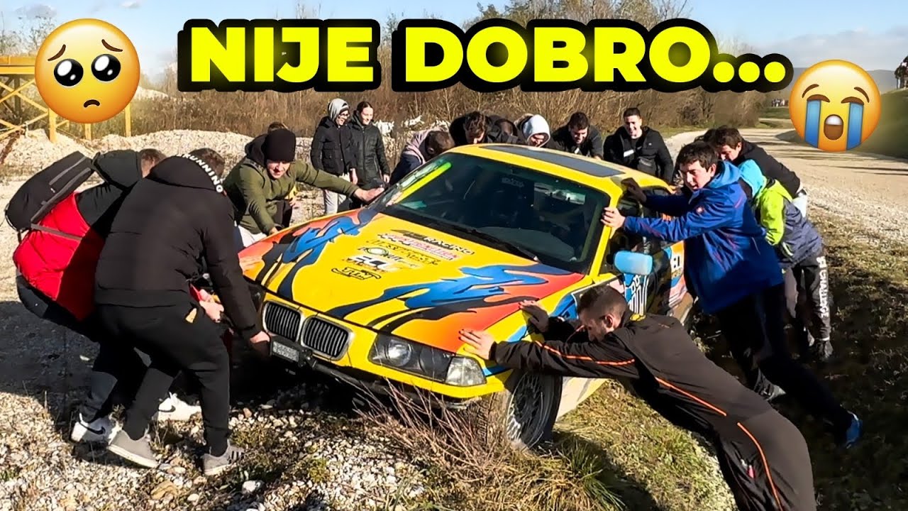 Izljecemo sa 120km/h u Jarak na Nasem Prvom Rally-u!!!