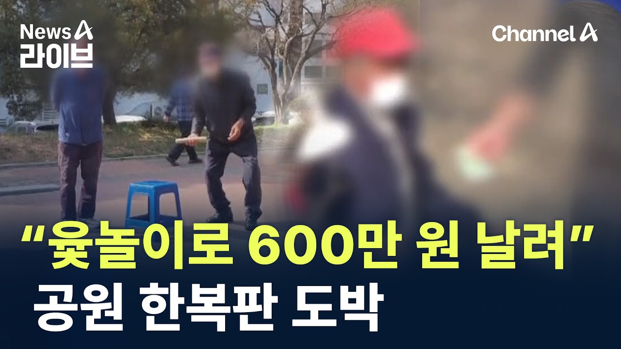 &ldquo;윷놀이로 600만 원 날려&rdquo;&hellip;공원 한복판 도박 / 채널A / 뉴스A 라이브