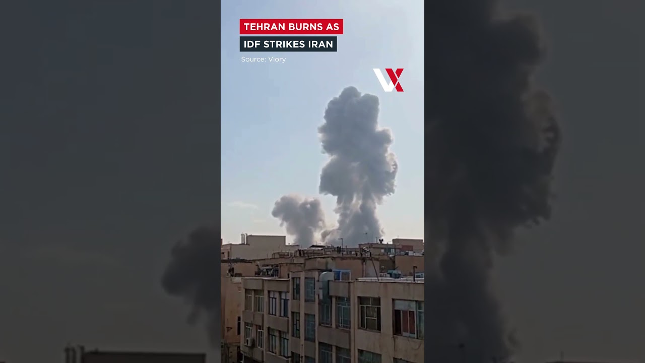 Smoke Rises Over Tehran As IDF Launches 