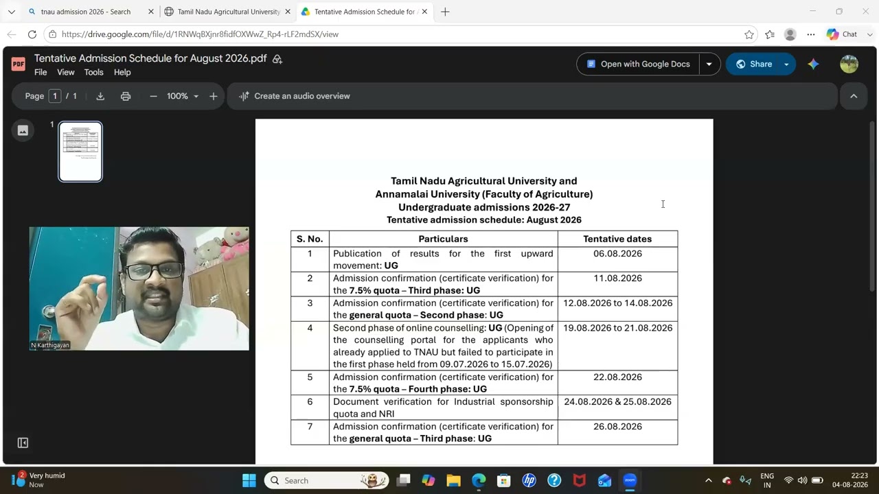 🚨 TNAU Counseling 2026 Latest Update | Round 1 Sliding Process | Phase 2 Date Confirmed | 7.5% Ph...