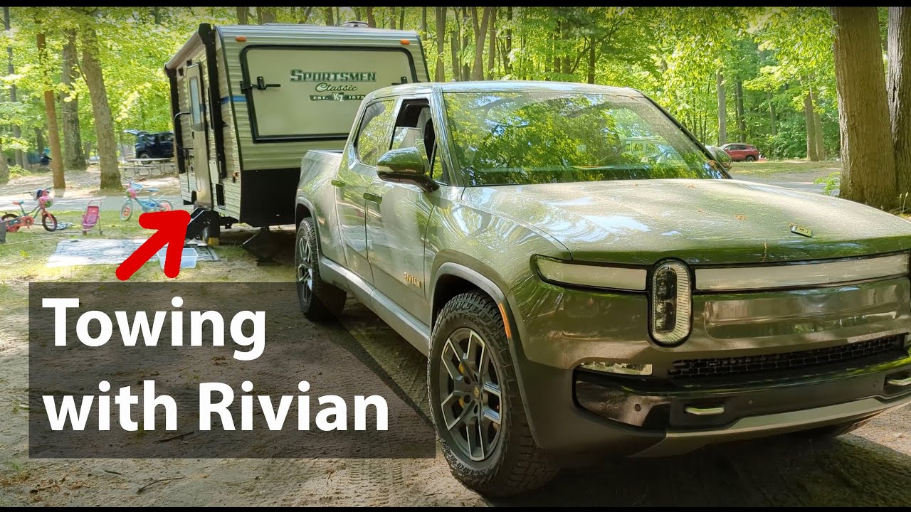 Буксировка с помощью Rivian R1t || Полный обзор 4K