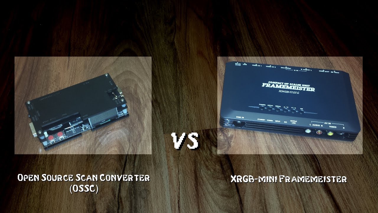 Retro Gaming - OSSC vs Framemeister comparison