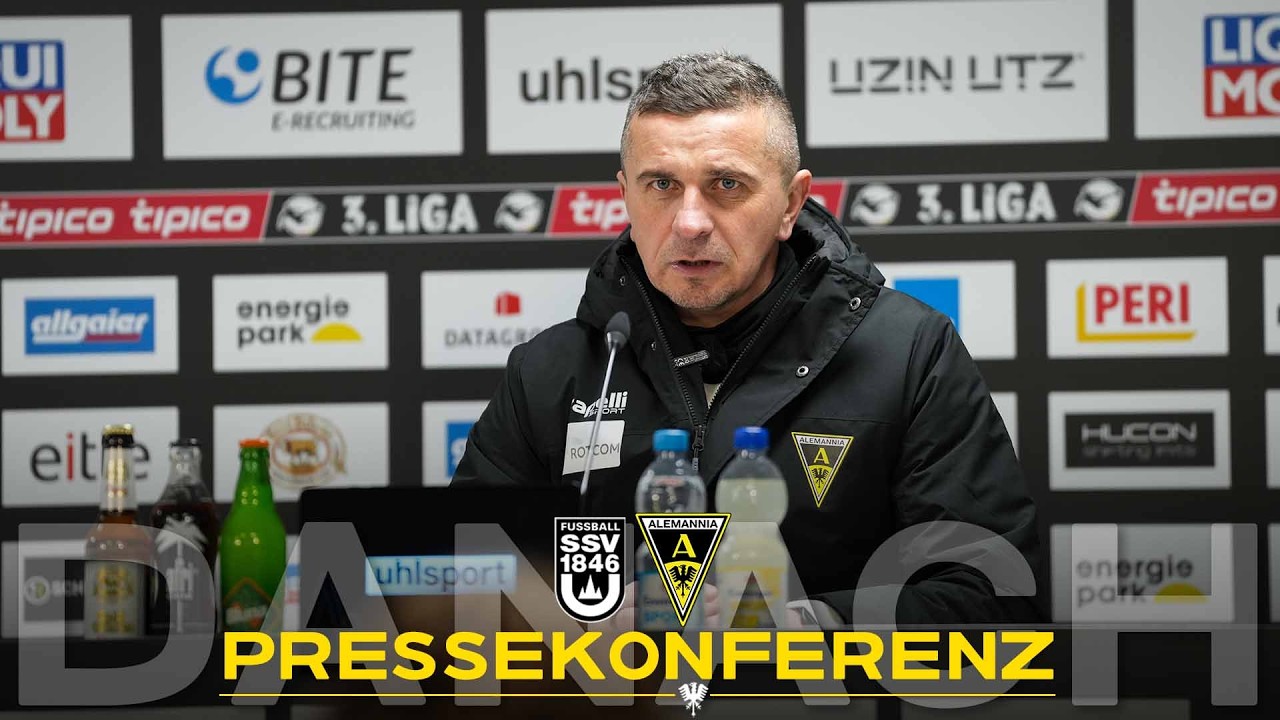 Pressekonferenz nach SSV Ulm - Alemannia Aachen