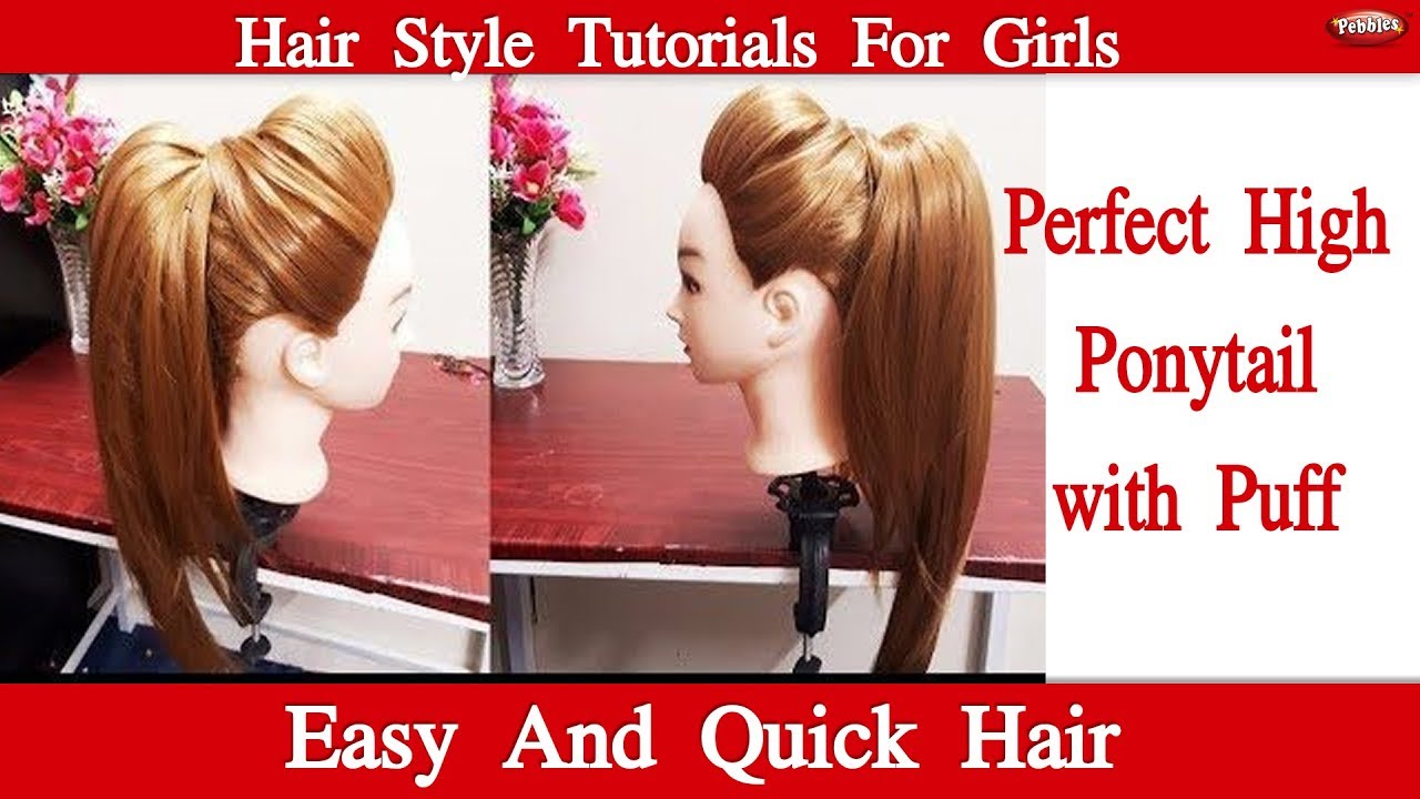 Hairstyle | The Perfect High Ponytail with Puff | Pebbles Hindi
