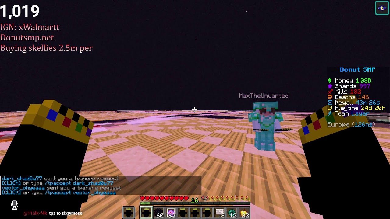 Donut SMP Live | Rating bases 5m per | Buying Skellies | 1b lootdrop later?