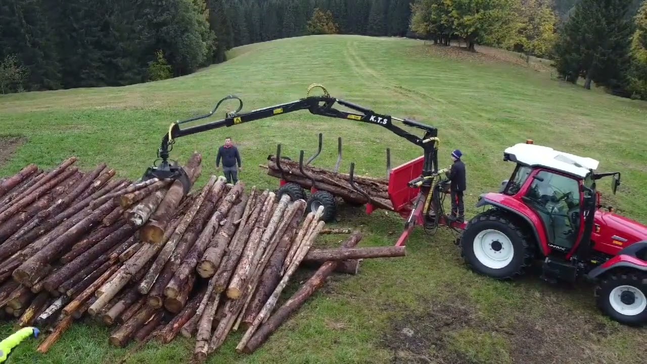 Lindner Lintrac 115ls mit KTS im Holz 🪵⛰und Alpach Diamant 2000 am Hacken