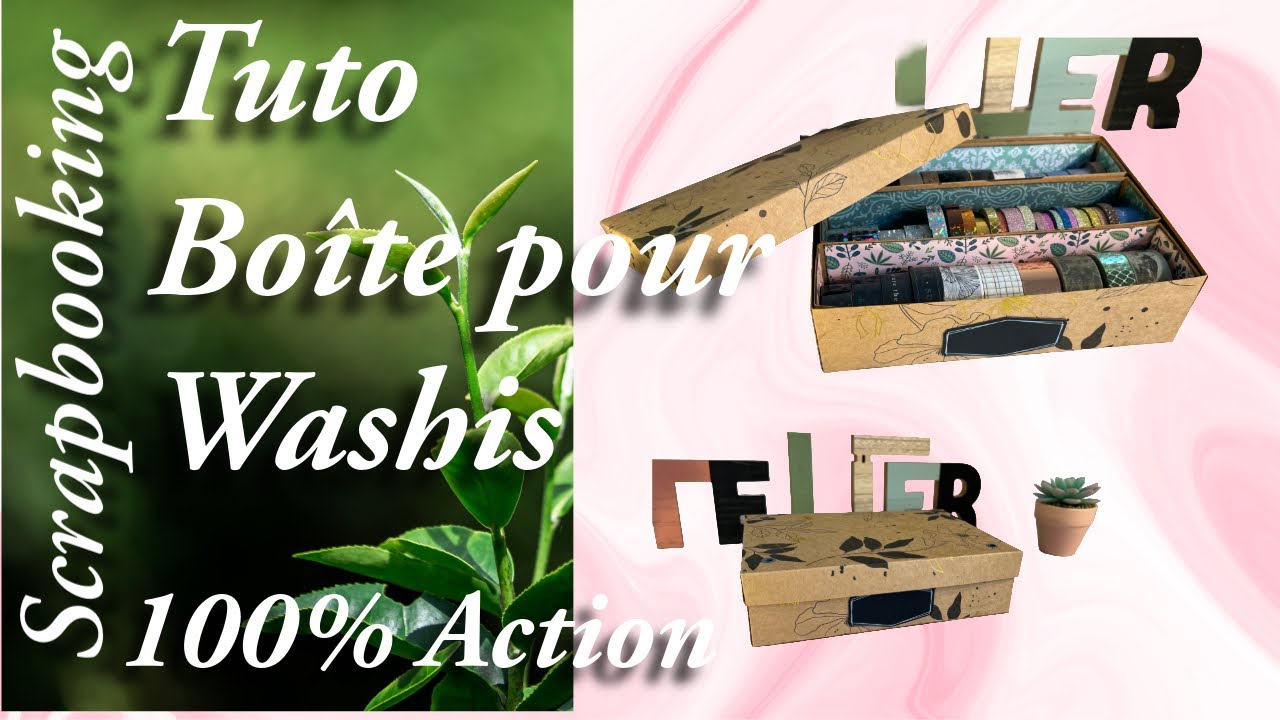 Scrapbooking, voici le tutoriel de la boîte pour ranger, 100 % action facile et rapide à réaliser