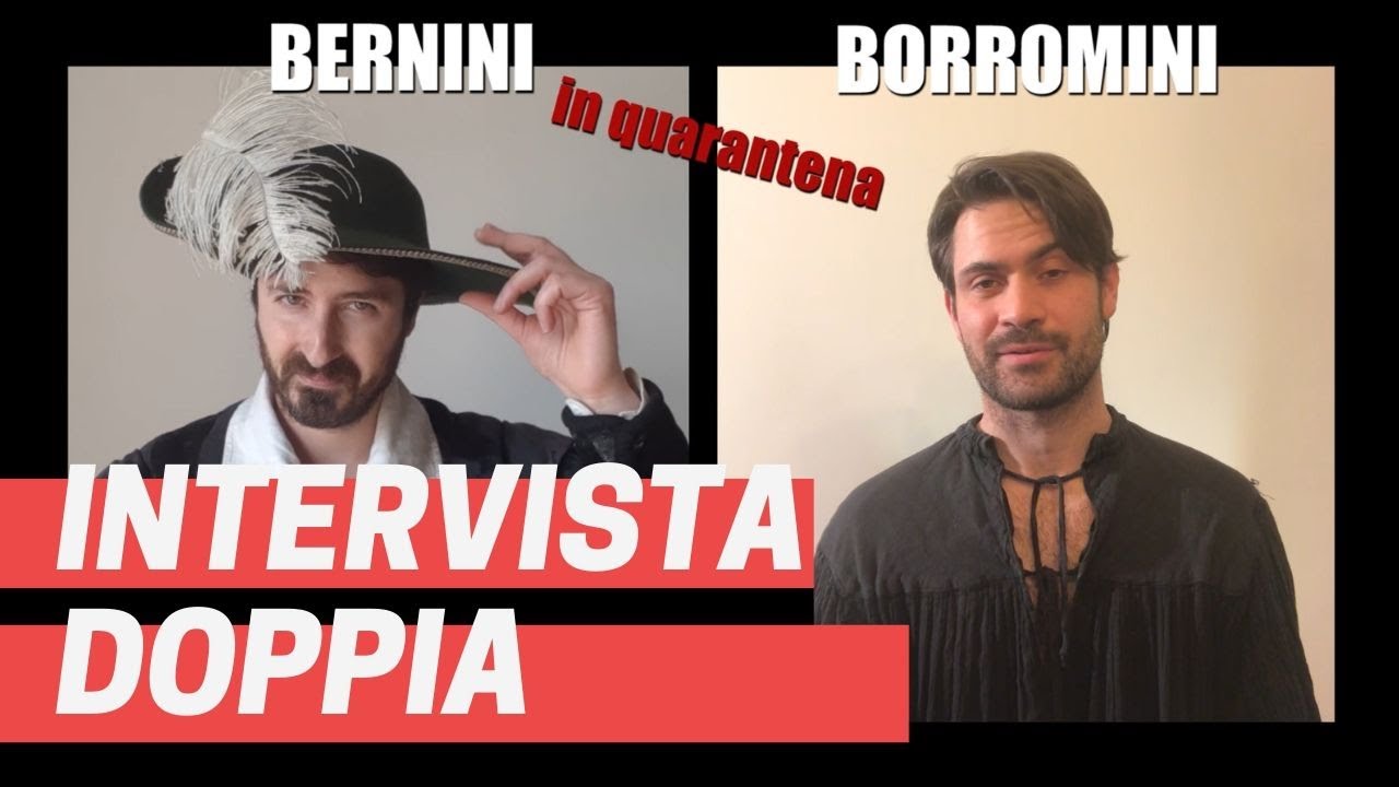 Bernini VS Borromini in quarantena. 🎥 INTERVISTA DOPPIA  stile Iene