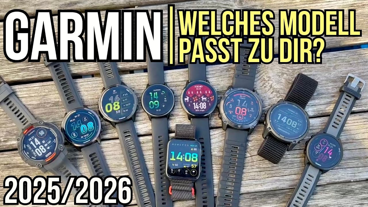 Garmin Sportuhren Vergleich Fenix, Forerunner, Venu, Vivoactive & viele mehr!