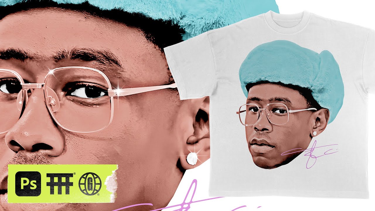 Как создать футболки в стиле STREETWEAR PORTRAIT (урок по Photoshop) ©2024