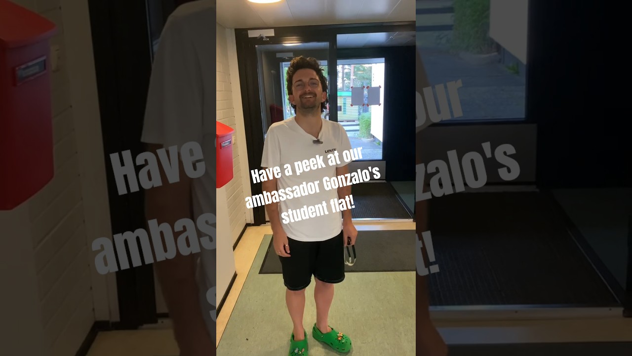Have a peek at Finnish student housing with our ambassador Gonzalo! #studenthousing #studyinfinland