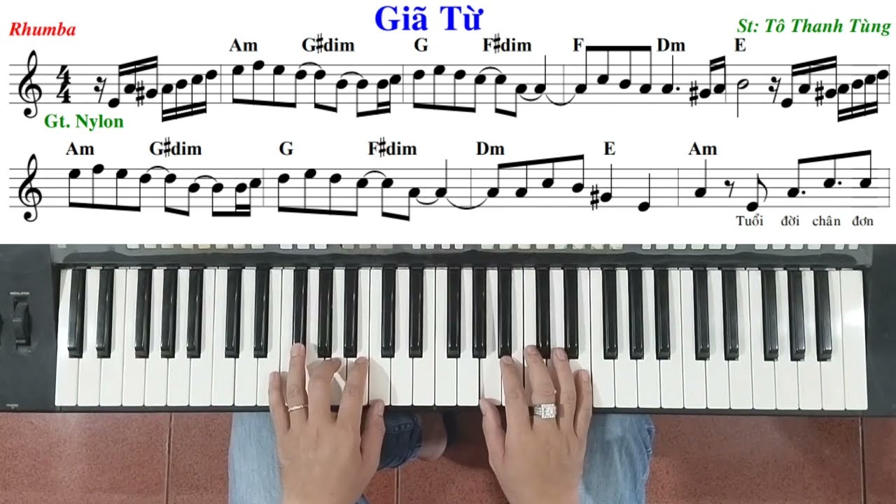 Hướng dẫn Solo nốt | Bài: GIÃ TỪ - Đàm Vĩnh Hưng | Ku Tèo Piano.
