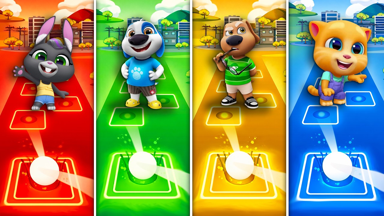 Talking Tom & Friends 🎶 Tiles Hop EDM Rush