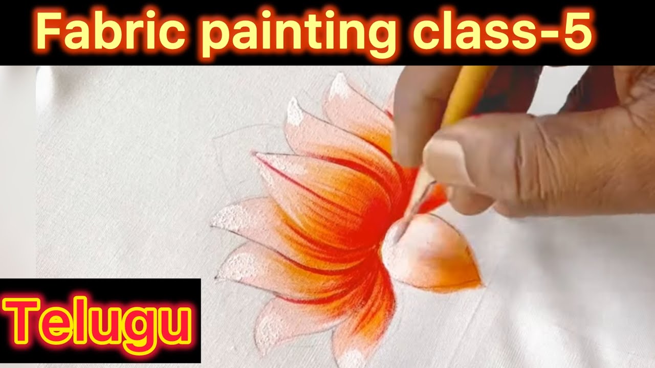 How to paint lotus flower#class-5 step-by-step