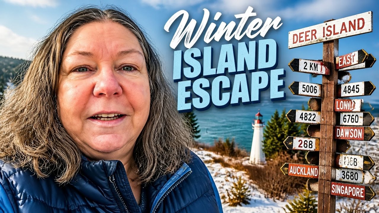 Winter Day Trip to Deer Island, New Brunswick | Bay of Fundy Slow Travel Vlog