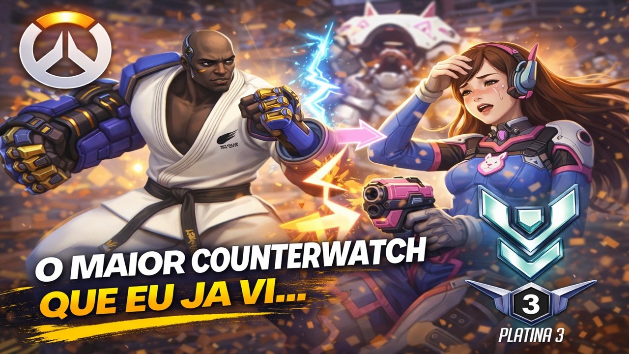 O MAIOR COUNTERWATCH QUE EU JA VI... | Ranqueada Overwatch no PS4