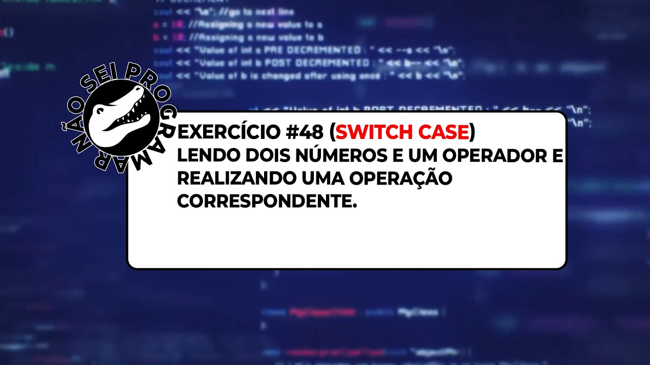 Java Exercício 48: Calculadora com Switch Case